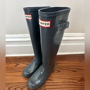 Hunter original tall gloss rain boot